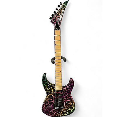 Used Jackson Soloist SL3M Rainbow Crackle Solid Body Electric Guitar