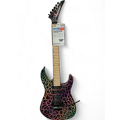 Jackson Used Jackson Soloist SL3M rainbow crackle Solid Body Electric Guitar