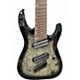 Used Jackson Soloist X 8 String Arch Top SLATX8Q  Transparent Black Burst Solid Body Electric Guitar Transparent Black Burst