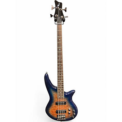 Used Jackson Spectra Amber Blue Burst Electric Bass Guitar