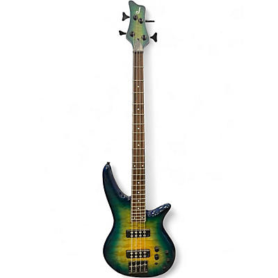 Used Jackson Spectra JS3Q AMBER BLUE BURST Electric Bass Guitar
