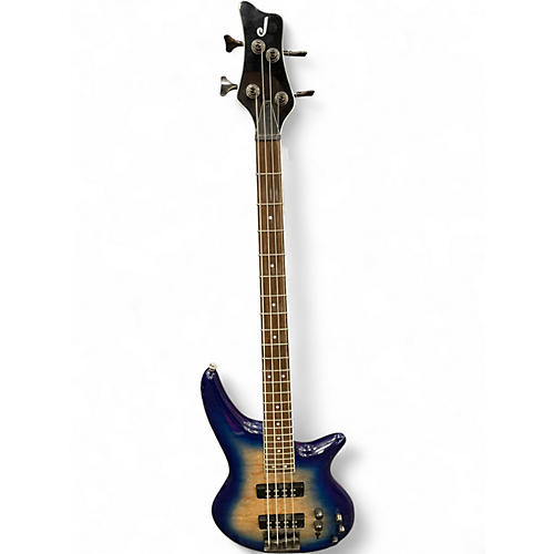 Used Jackson Spectra SBXQ IV Amber Blue Burst Electric Bass Guitar Amber Blue Burst