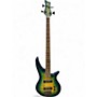 Used Jackson Spectra SBXQ IV Amber Blue Burst Electric Bass Guitar Amber Blue Burst