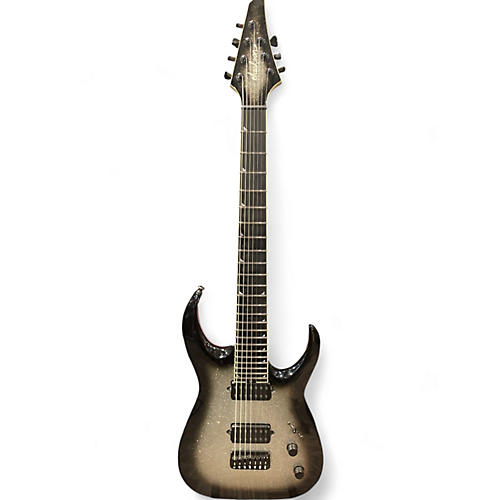 Jackson Used Jackson USA Series Misha Mansoor HT7 Silver Sparkle Burst Solid Body Electric Guitar Silver Sparkle Burst