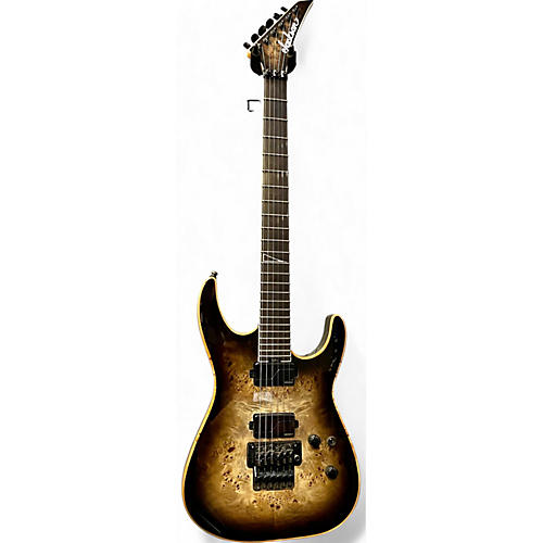 Jackson Used Jackson Wildcard Soloist SL2P Transparent Black Burl Solid Body Electric Guitar Transparent Black Burl