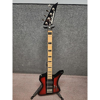 Jackson Used Jackson X SERIES DAVID ELLEFSON KELLY RED AND BLACK Electric Bass Guitar