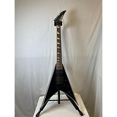 Jackson Used Jackson X SERIES KVXMG7 BLACK WITH SILVER BEVELS Solid Body Electric Guitar