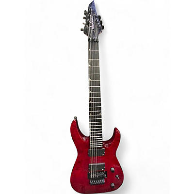 Jackson Used Jackson X SERIES SOLOIST 7 STRING Trans Red Solid Body Electric Guitar