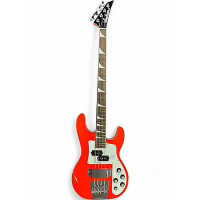 Used Jackson X Series Concert Bass CBXNT DX IV Rocket Red Electric Bass Guitar