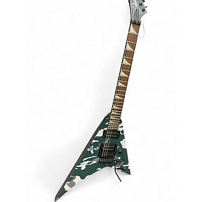 Used Jackson X Series Rhoads RRX24 Black Camo Solid Body Electric Guitar
