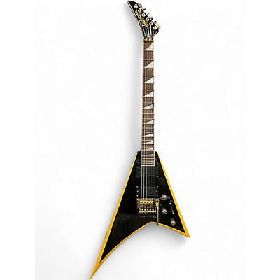 Used Jackson X Series Rhoads RRX24 Black and Yellow Solid Body Electric Guitar