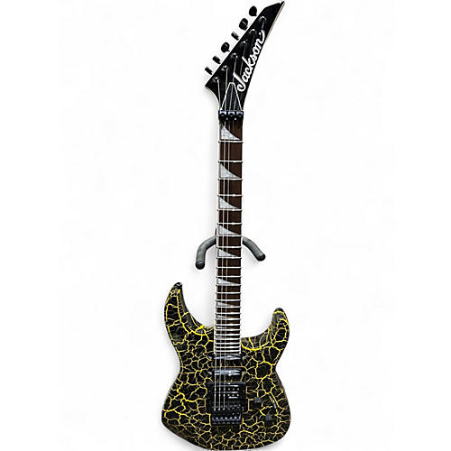Used Jackson X Series SL3X DX Crackle Soloist Yellow Crackle Solid Body Electric Guitar Yellow Crackle