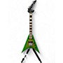 Used Jackson X Series Signature Scott Ian King V Green Solid Body Electric Guitar Green