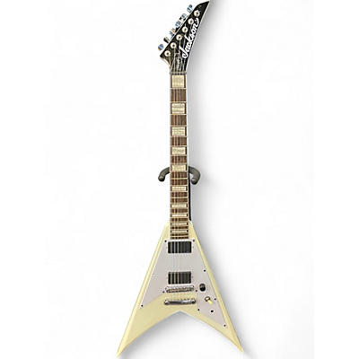 Used Jackson X Series Signature Scott Ian King V KVXT Ivory Solid Body Electric Guitar