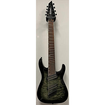 Jackson Used Jackson X Series Soloist Arch Top SLATX8Q Transparent Black Burst Solid Body Electric Guitar