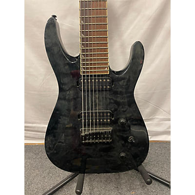 Jackson Used Jackson X Series Soloist SLATXMG3 8-String Trans Black Solid Body Electric Guitar