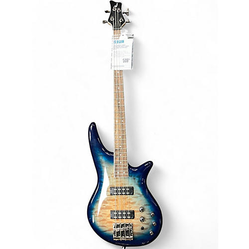 Used Jackson X Series Spectra Bass SBXQ IV Amber Blue Burst Electric Bass Guitar Amber Blue Burst