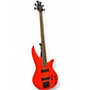 Used Jackson X Series Spectra  Neon Orange Electric Bass Guitar Neon Orange