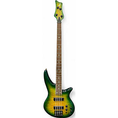 Used Jackson X Series Spectra SBX AMBER BLUE BURST Electric Bass Guitar