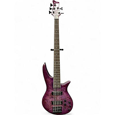 Used Jackson X Series Spectra SBXP V Purple Burst Electric Bass Guitar