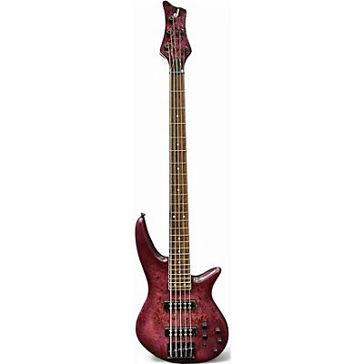 Used Jackson X Series Spectra V Trans Purple Electric Bass Guitar