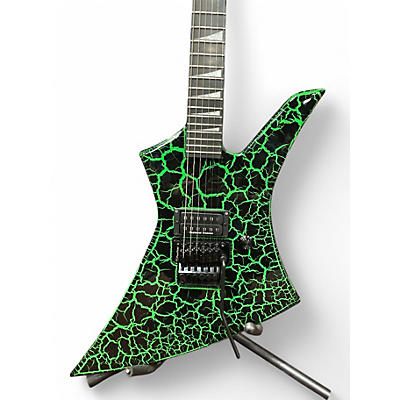 Used Jackson brandon ellis signature kelly green crackle green crackle Solid Body Electric Guitar