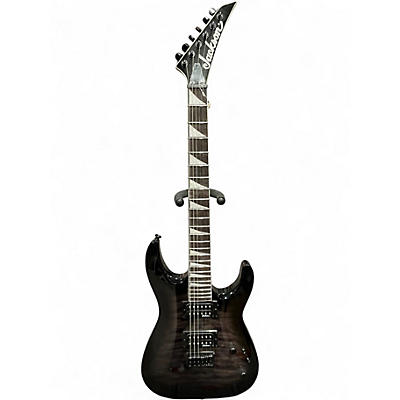 Used Jackson dinky js32q Trans Black Solid Body Electric Guitar