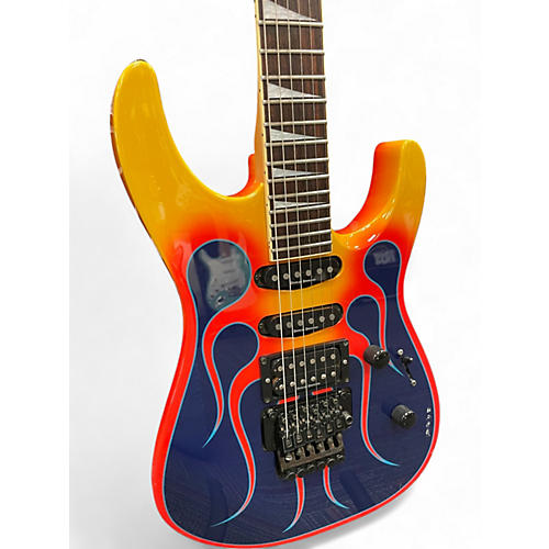 Used Jackson dk2 hot rod flames flames Solid Body Electric Guitar flames
