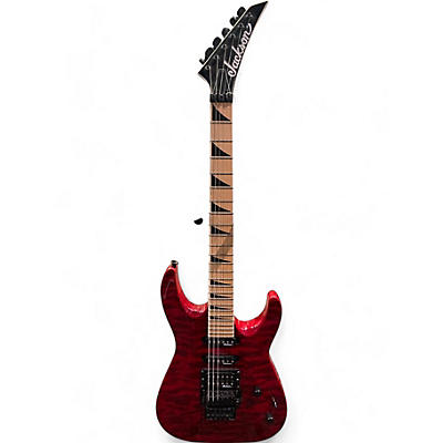 Used Jackson dk2q tr red quilt Solid Body Electric Guitar