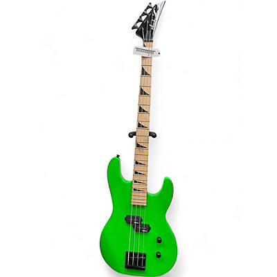 Jackson Used Jackson js1m neon green Electric Bass Guitar