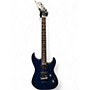 Used Jackson js22 dinky flametop Trans Blue Solid Body Electric Guitar Trans Blue