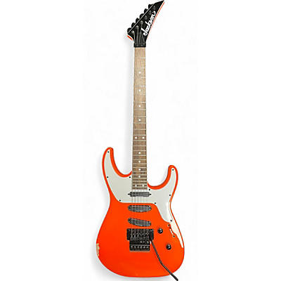 Used Jackson sLX4 Orange Solid Body Electric Guitar