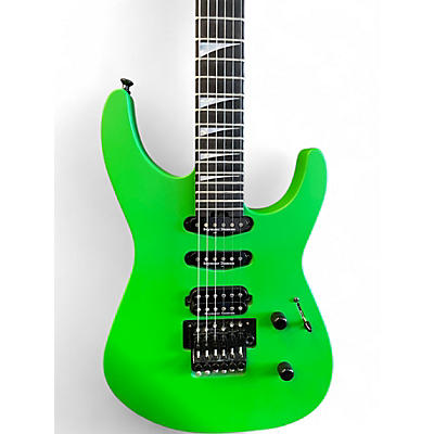 Used Jackson sl3  slime green Solid Body Electric Guitar
