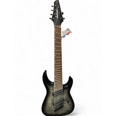 Used Jackson slatx8q soloist transparent black burst Solid Body Electric Guitar