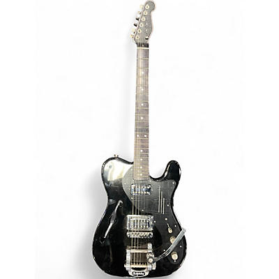 Used James Trussart Steel Caster Deluxe Black Hollow Body Electric Guitar
