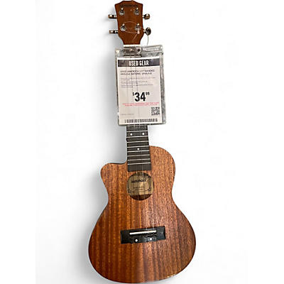 Used Janerock LEFT HANDED UKELELE Natural Ukulele