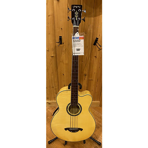 Used Jang In Mountain Special Edition Natural Acoustic Bass Guitar Natural