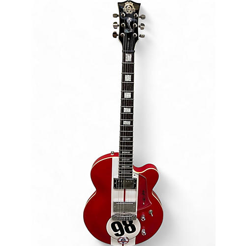 Used Jarrett 40TH ANNIVERSARY SHELBY COBRA 289 FIA DAYTONA Red Solid Body Electric Guitar Red