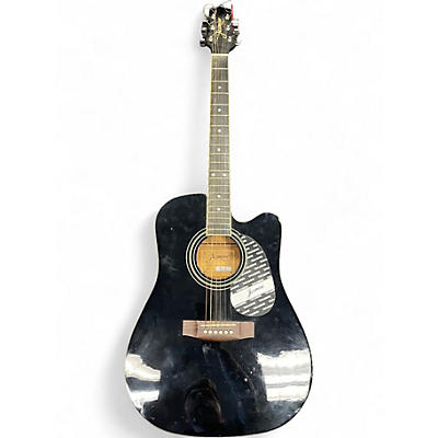 Used Jasmine ES-31C Black Acoustic Electric Guitar
