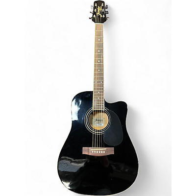 Jasmine Used Jasmine es31C BLACK Acoustic Electric Guitar