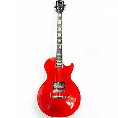 Used Jason Ingrodi Single Cut Red Hollow Body Electric Guitar