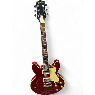 Used Jay Turser 335 style RED Hollow Body Electric Guitar