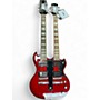Used Jay Turser DOUBLE NECK SG STYLE GUITAR Red Solid Body Electric Guitar Red