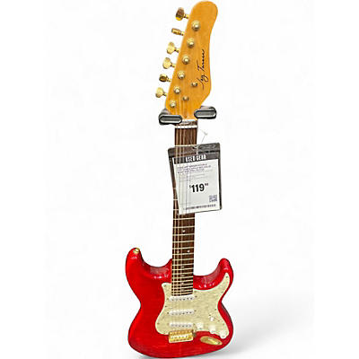 Used Jay Turser Double Cut Candy Apple Red Solid Body Electric Guitar