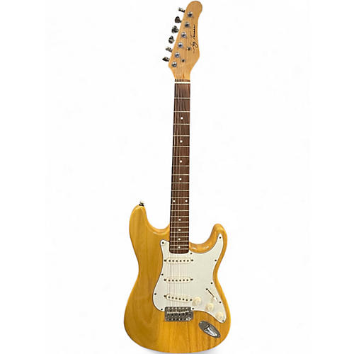 Used Jay Turser Double Cut Natural Solid Body Electric Guitar Natural