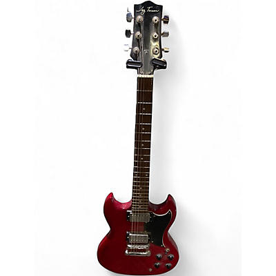 Used Jay Turser Double Cut Red Solid Body Electric Guitar