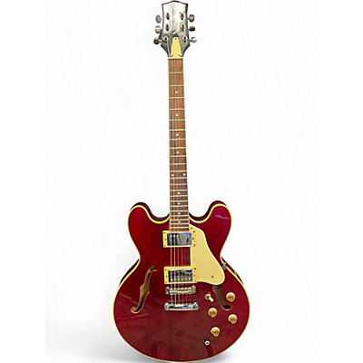 Used Jay Turser ES335 Style Cherry Hollow Body Electric Guitar
