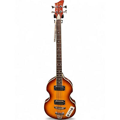 Used Jay Turser HOFNER COPY 2 Tone Sunburst Electric Bass Guitar