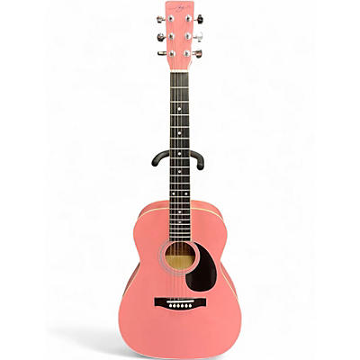 Used Jay Turser JAY-JR Pink Acoustic Guitar