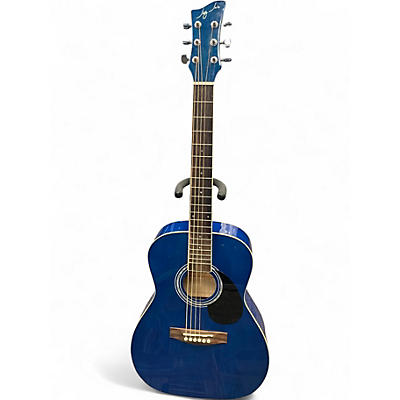 Used Jay Turser JJ43 TBL Blue Acoustic Guitar